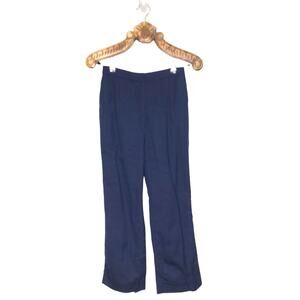 Pendleton Wool Pants Navy Blue Straight Leg Trouser Slack 2 PETITE
